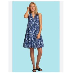 Olivia James The Label Ro Blue Floral Dress